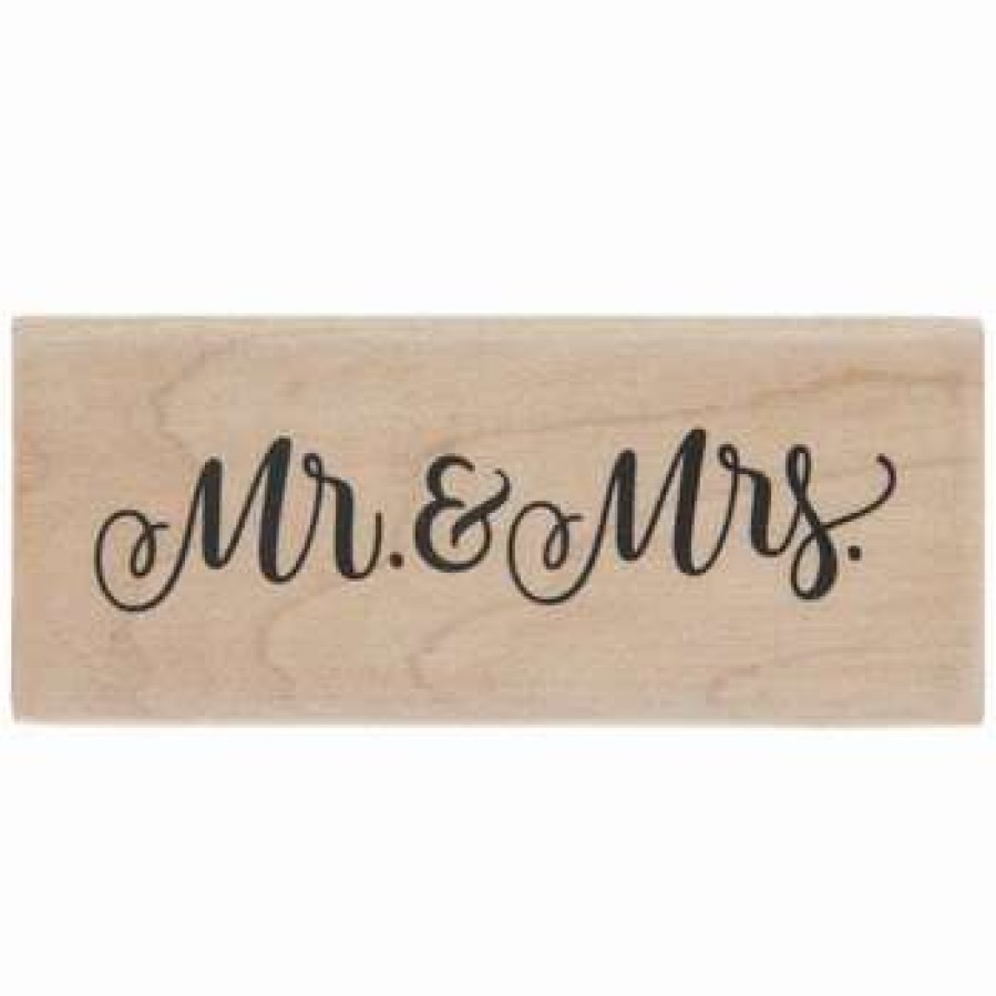 Rubber Stamps * | Cheapest Mr & Mrs Rubber Stamp