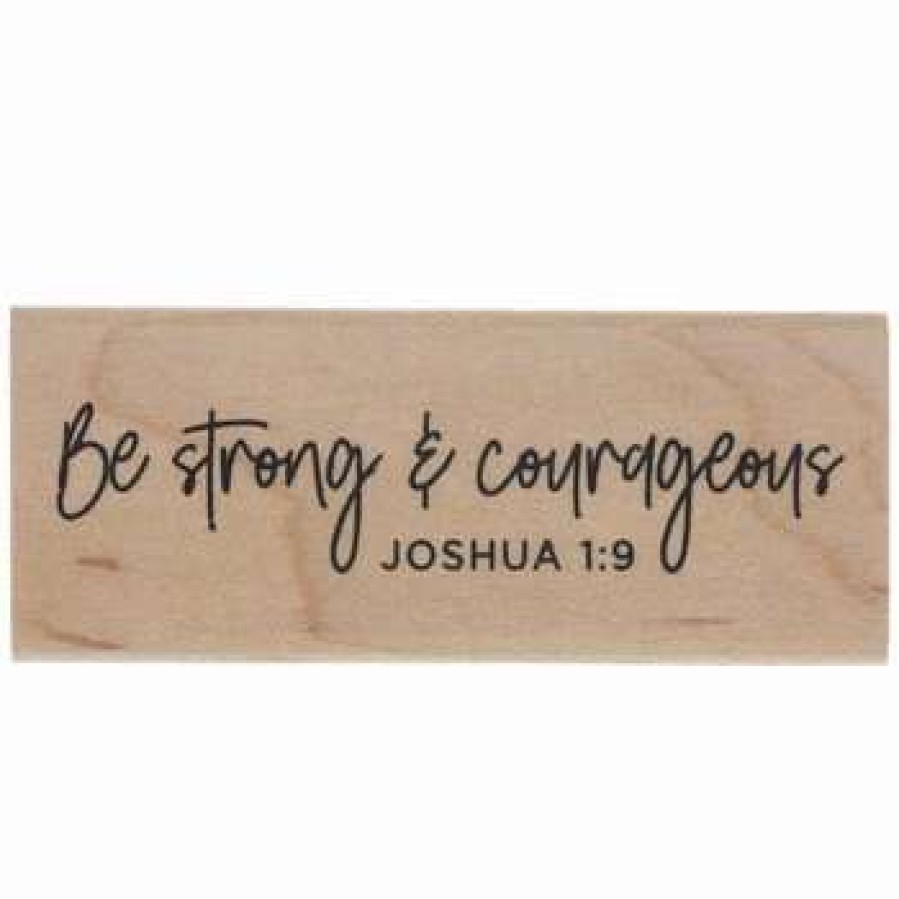 Rubber Stamps * | Hot Sale Joshua 1:9 Rubber Stamp