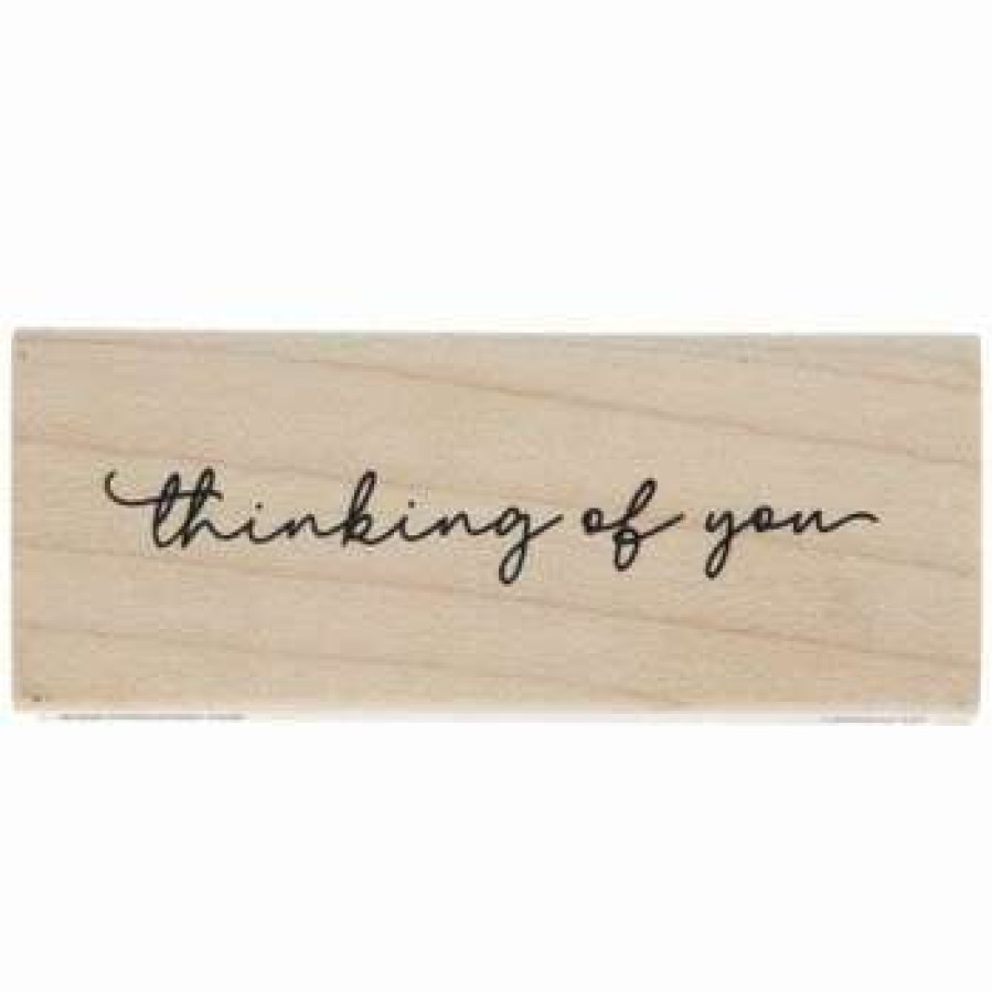 Rubber Stamps * | Budget Thinking Of You Rubber Stamp