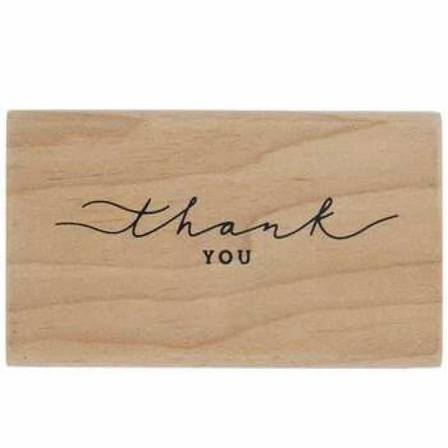 Rubber Stamps * | Flash Sale Thank You Rubber Stamp