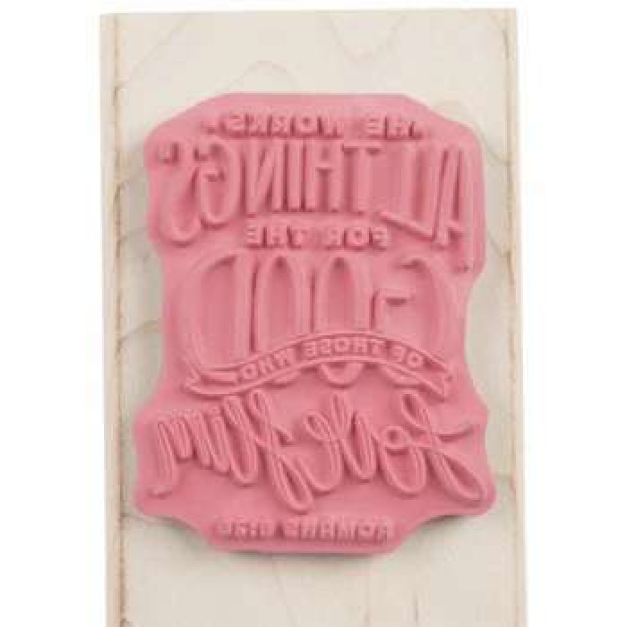 Rubber Stamps * | Wholesale Romans 8:28 Rubber Stamp