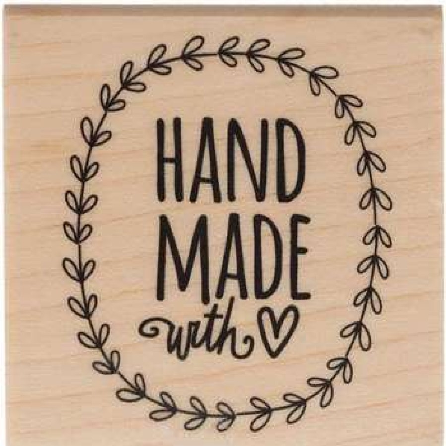 Rubber Stamps * | Buy Handmade With Love Rubber Stamp