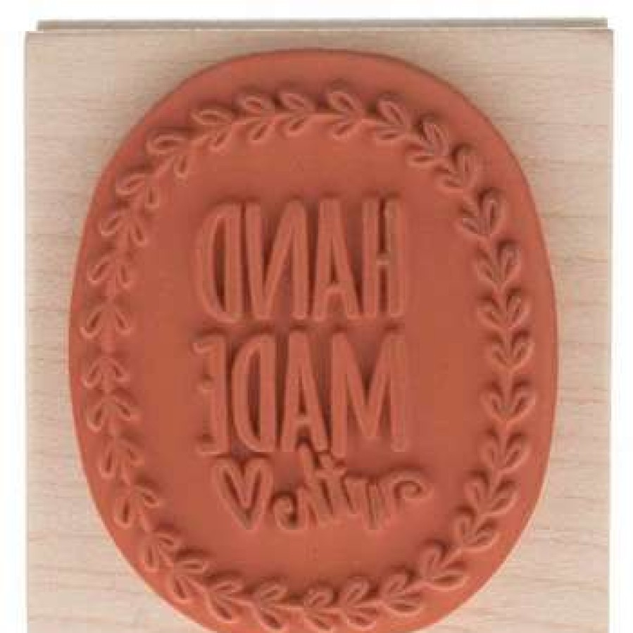 Rubber Stamps * | Buy Handmade With Love Rubber Stamp