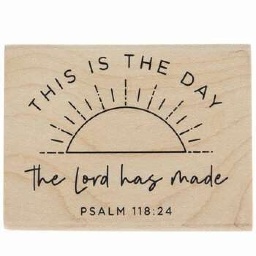 Rubber Stamps * | Coupon Psalm 118:24 Rubber Stamp