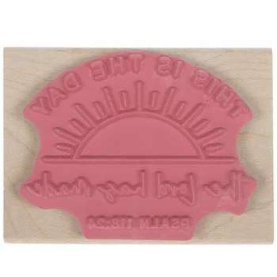 Rubber Stamps * | Coupon Psalm 118:24 Rubber Stamp