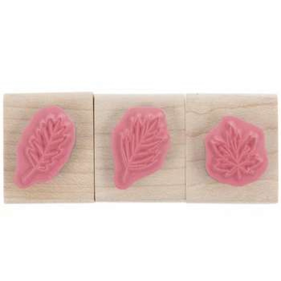 Rubber Stamps * | Hot Sale Leaves Rubber Stamps