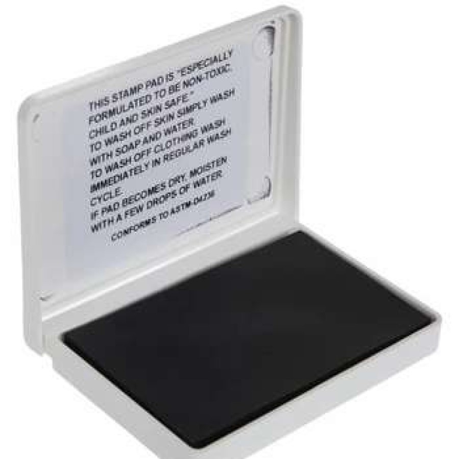 Ink Pads * | New Black Just For Kids Washable Ink Pad