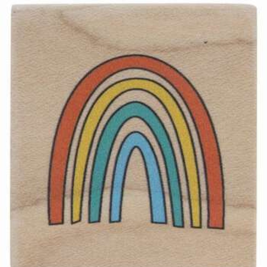 Rubber Stamps * | Brand New Rainbow Rubber Stamp