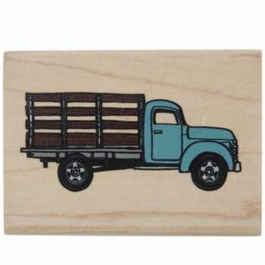 Rubber Stamps * | Brand New Flatbed Farm Truck Rubber Stamp