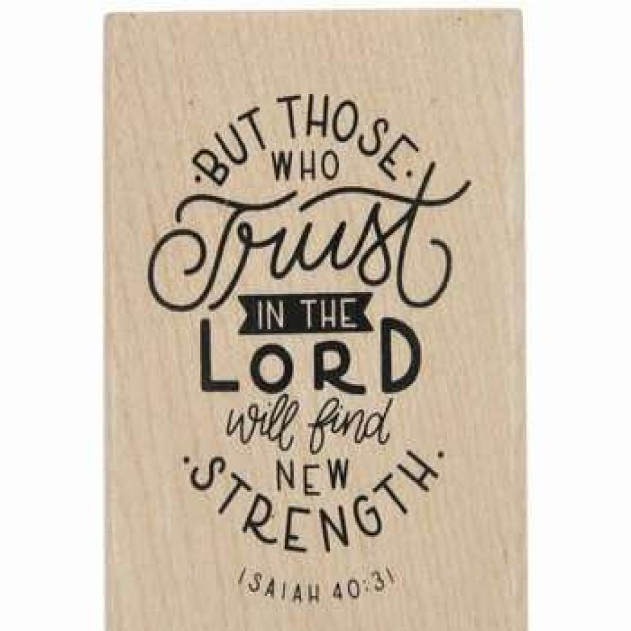 Rubber Stamps * | Discount Isaiah 40:31 Rubber Stamp