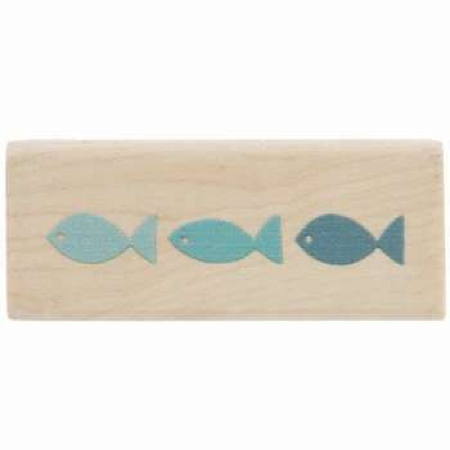 Rubber Stamps * | Best Sale Fish Rubber Stamp