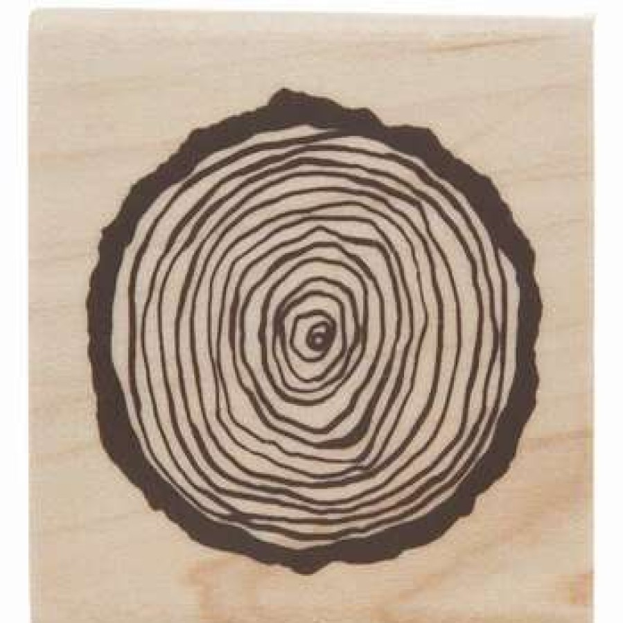 Rubber Stamps * | Wholesale Wood Slice Rubber Stamp