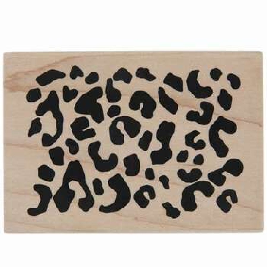 Rubber Stamps * | Cheapest Leopard Print Rubber Stamp