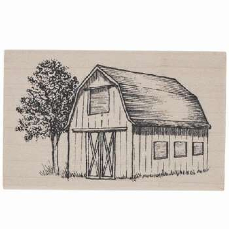 Rubber Stamps * | Cheap Barn Rubber Stamp