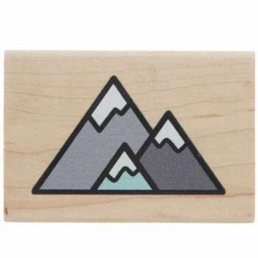 Rubber Stamps * | Best Pirce Mountains Rubber Stamp