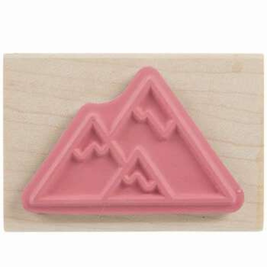 Rubber Stamps * | Best Pirce Mountains Rubber Stamp