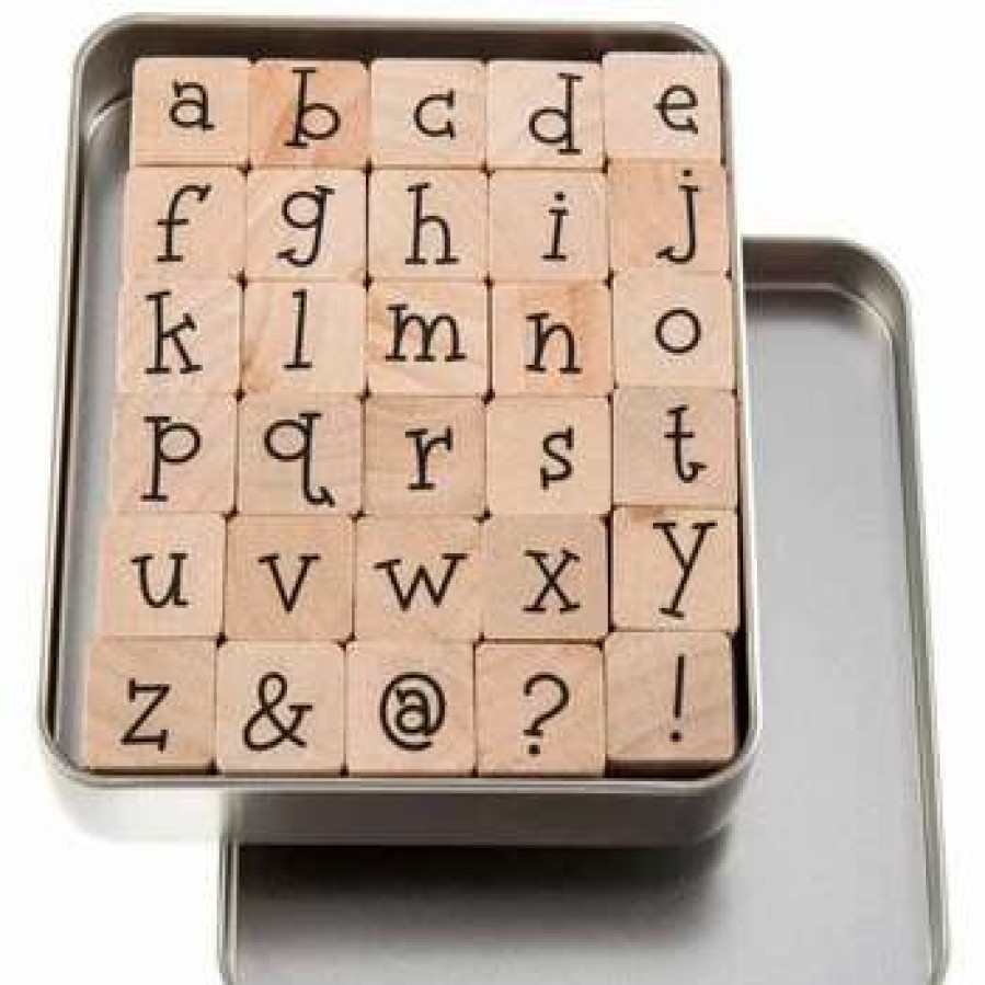 Rubber Stamps * | Cheapest Lower Case Kids Play Alphabet Rubber Stamps